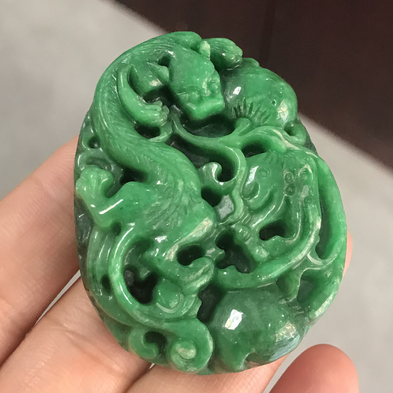玉石人生如意玉佩草龙玉挂坠项链翡翠貔貅吊坠招财皮休男女款挂件