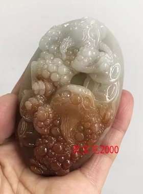 随身挂件男女文玩把玩件招财蟾蜍工艺品仿和田玉糖白玉金蟾手把件