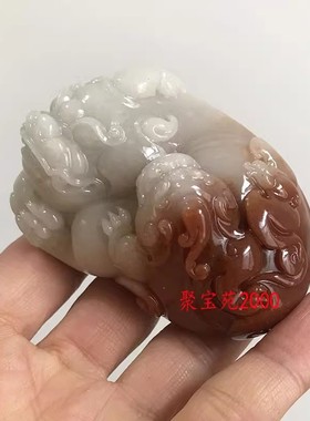文玩随身把玩件精雕皮丘工艺摆件男女和田玉糖白玉招财貔貅手把件