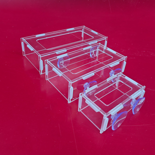 鱼缸亚克力喂食定点鱼食透明飘散漂浮饲料投食鱼粮喂器喂鱼神器