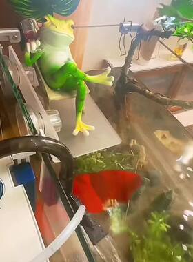 鱼缸水泵底座支架悬空水草摆台