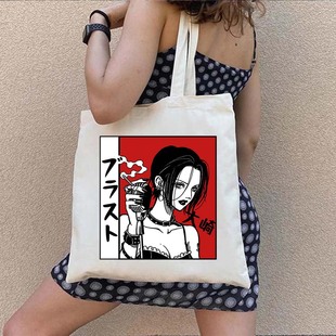 Bag 日本动漫娜娜印花休闲单肩手提帆布包大容量书包 Canvas Nana