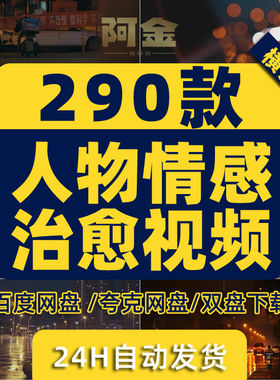 4K人物情感治愈孤独悲情伤感城市都市夜景下雨行人车流高清短视频