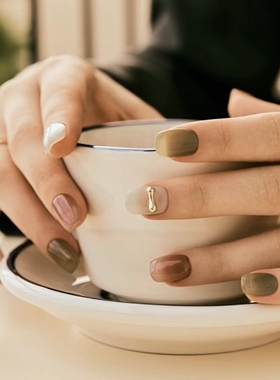 韩国ohora秋冬新款美甲贴光疗半烤指甲贴防水持久有光泽官网同步