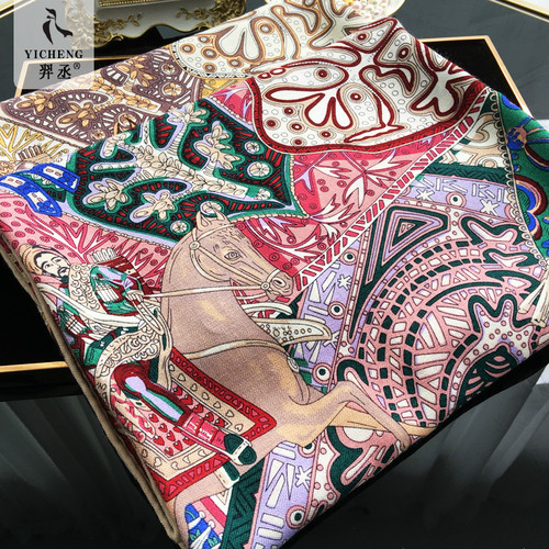 【天竺商队】丝绒大牌保暖大方巾