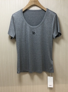 思慕缇专柜正品2025夏装新款时尚百搭显瘦T恤ST335522-B6吊牌360