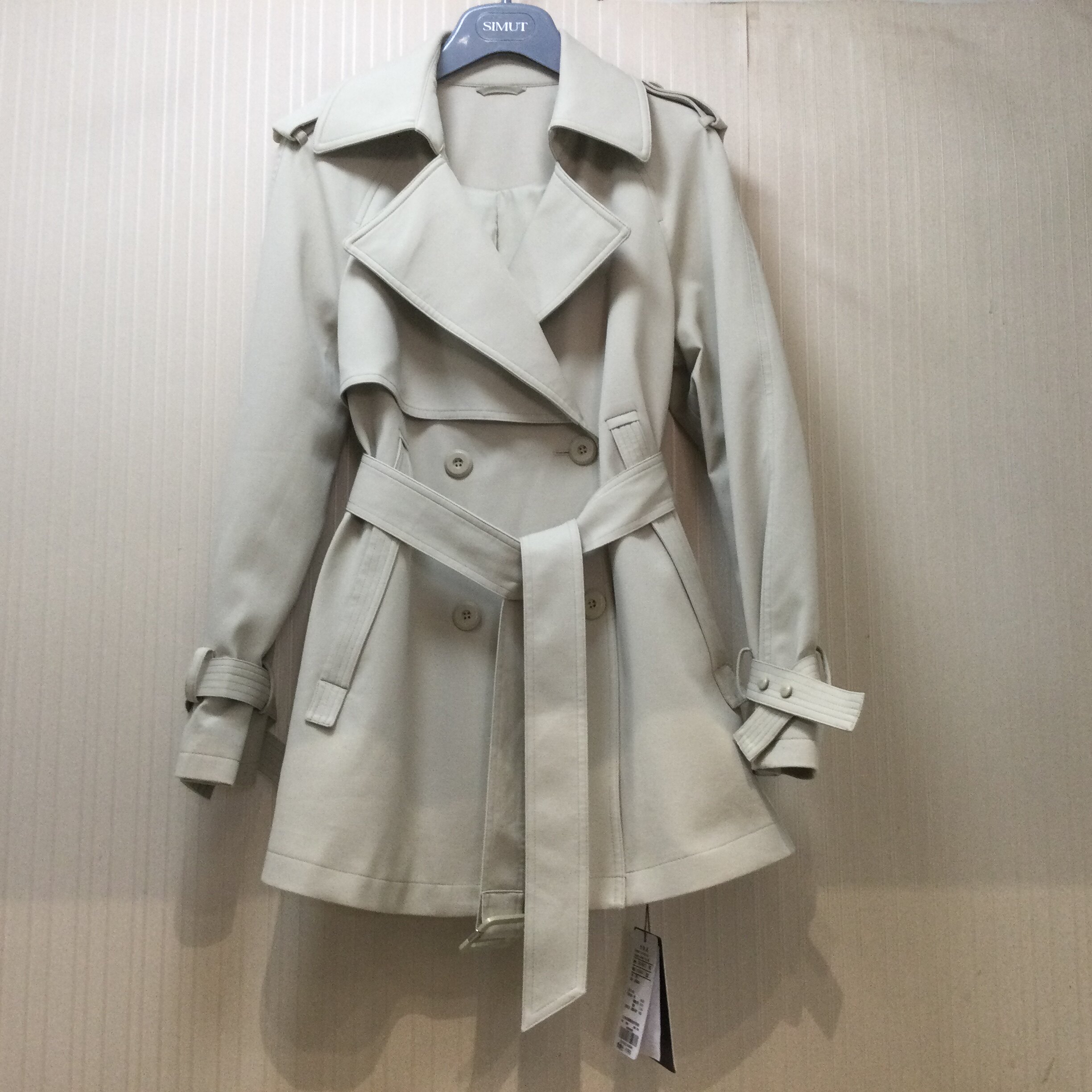 专柜正品思慕缇女装2024春装新款时尚百搭显瘦风衣si01e412-gg