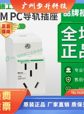 OSMPC5210施耐德OSM系列导轨插座2P10A250V/AC原装正品5孔模数化
