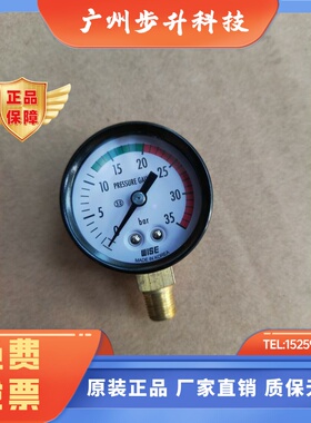 WISE压力表P1100A6BCH054A0,表径44.5毫米。螺纹m10。