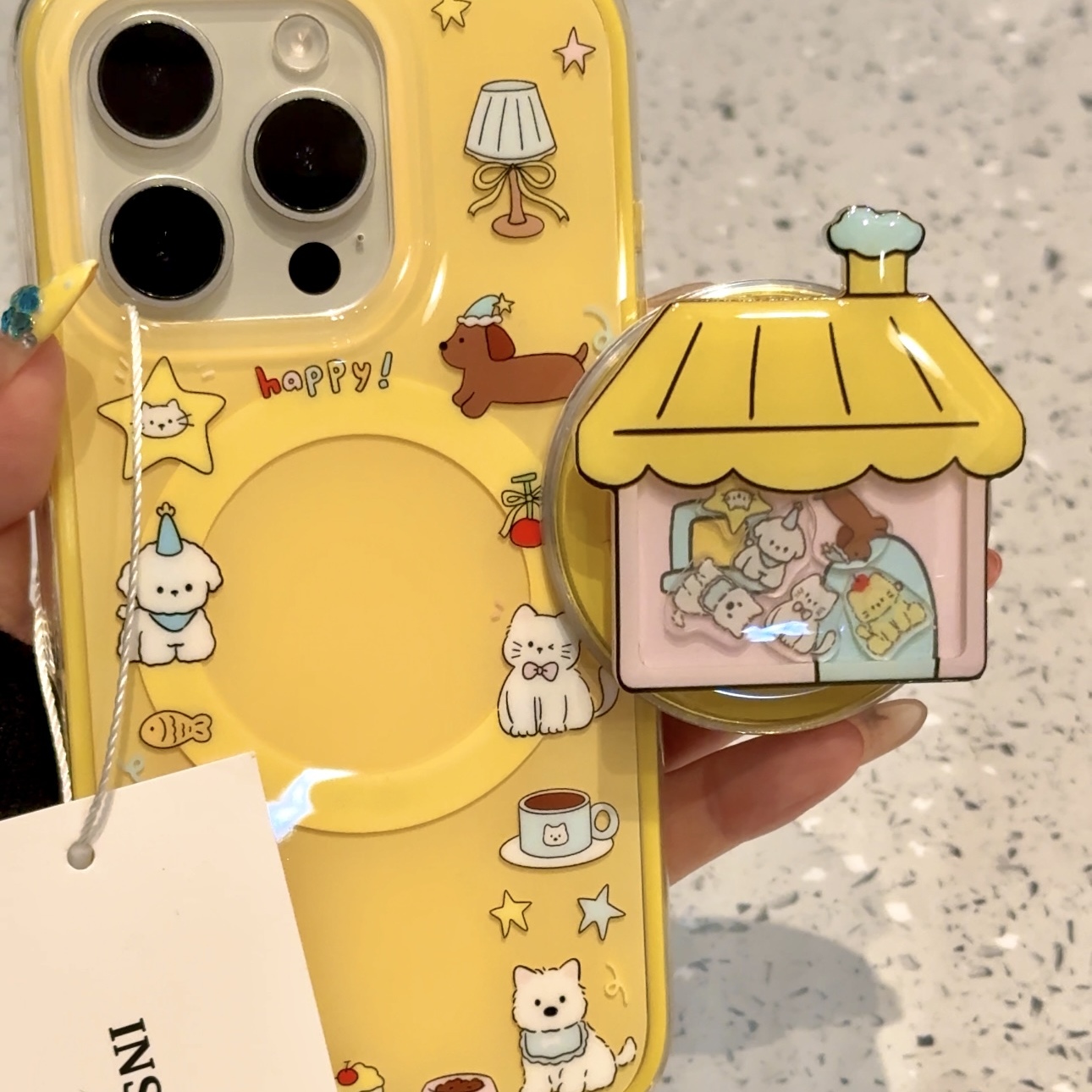 创意粉屋可爱jellycat小动物适用iphone16promax苹果15pr手机壳14