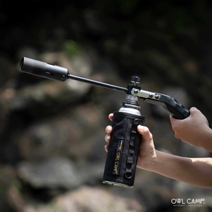 OWLCAMP新款折叠喷火枪户外烧烤野餐专用不锈钢卡式炉火枪点火器