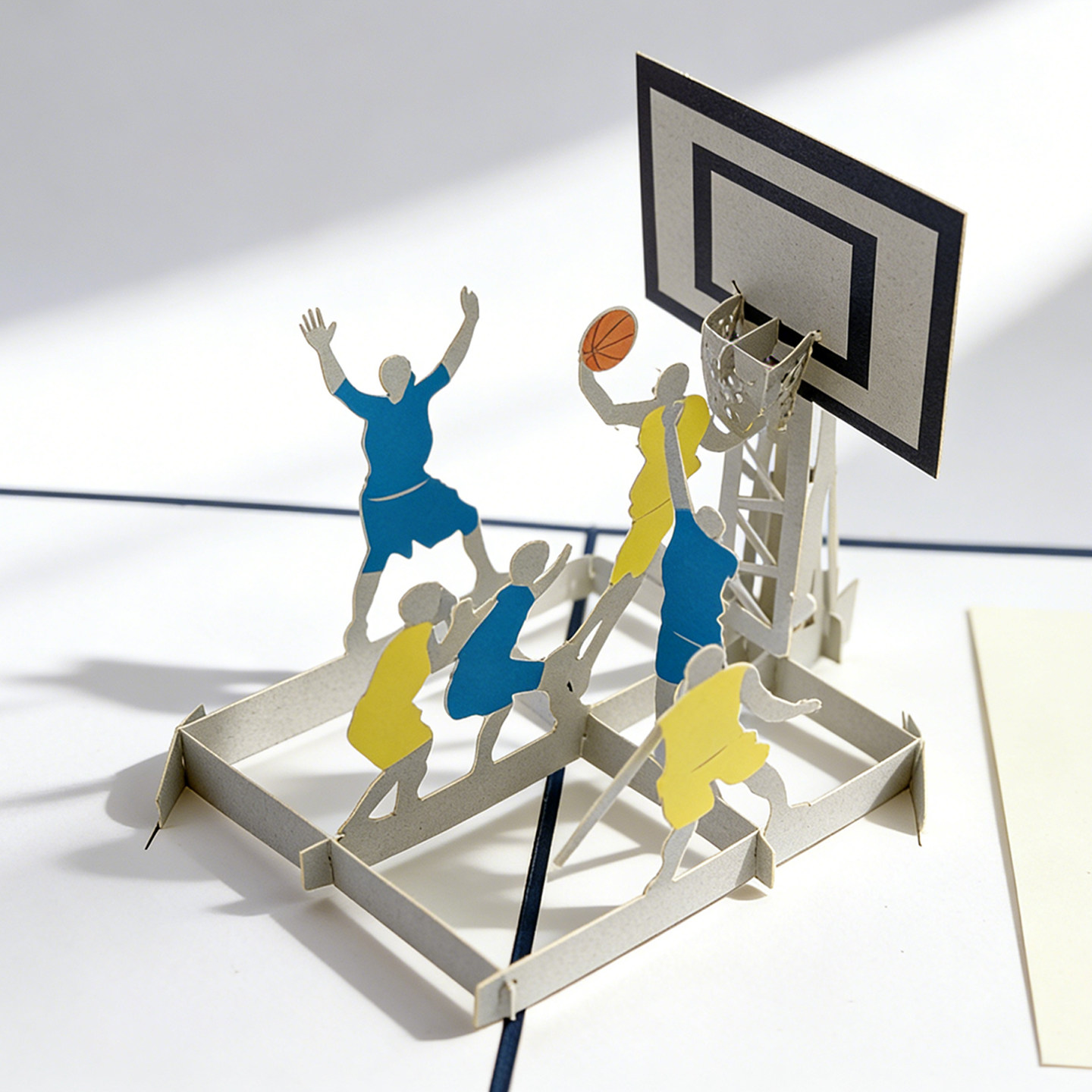 创意篮球立体贺卡定制足球3D卡片男生运动学生老师男孩生日邀请卡