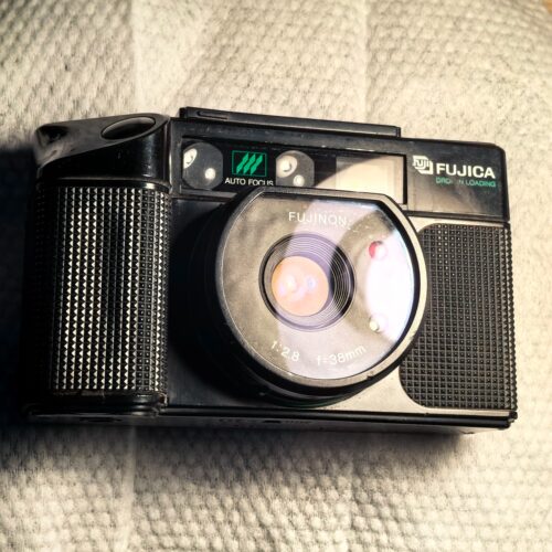 富士FUJICA DL-100 DATE胶片相机，38mm f2.8 Fujinon镜头