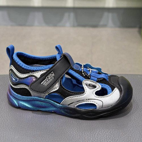 江博士专柜正品25夏款男童网面包头凉鞋轻便机能鞋1S14A2005AM0