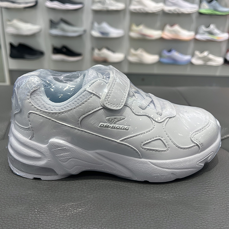 江博士专柜正品春秋款三阶段白波鞋男女童气垫白色运动鞋C1000428