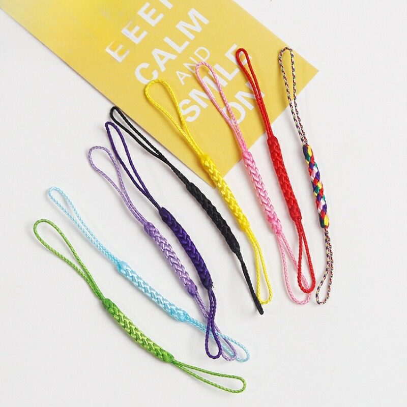 日式手工编绳双头挂绳可调节手机挂件DIY公交卡U盘防丢门禁卡通用