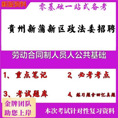 2025年贵州新蒲新区政法委招聘劳动合同制人员人公共基础笔试真题面试复习资料大石头题库