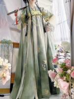 Gong Yu Yi {Chunxiao} Original Hanfu Women's Official Tang-style chest-length torn Dress Embroidered and Printed Daily fairy-like set thumbnail 6