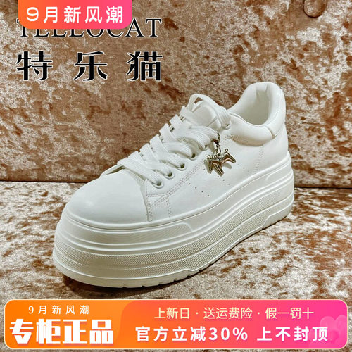 正品TELLOCAT特乐猫女鞋2026春新款厚底系带圆头单鞋TMJ61S0903A