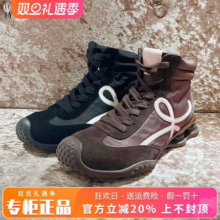 正品TELLOCAT特乐猫女靴2025秋新款平底系带圆头短靴TYY53D10501