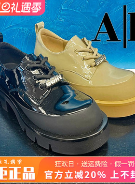 正品卡美星Ah女鞋热销春新款粗跟中跟方头英伦风单鞋AYL41S62012