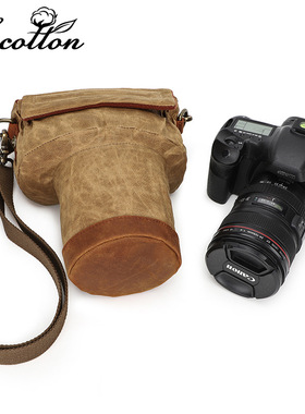 佳能200d二代单反相机包单肩微单100D内胆包保护套尼康帆布摄影包