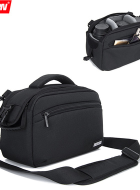 单反相机包适用于佳能索尼单肩微单摄影包腰包90D200DM50 6D2男女