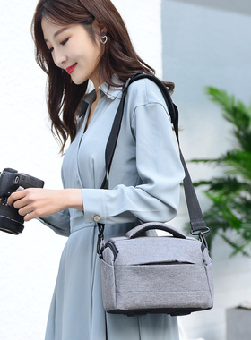 微单单反相机包文艺复古便携单肩男女索尼尼康富士M5080D200D佳能