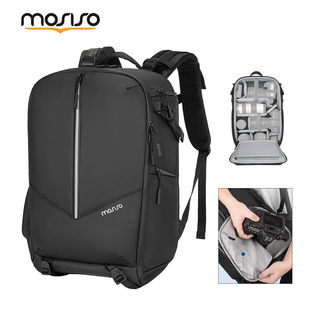 双肩相机包背包适用佳能尼康索尼微单摄影包侧开快取无人机摄影包