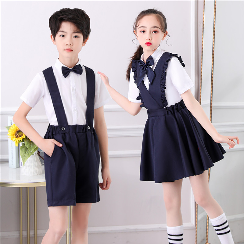 男女童英伦风校服朗诵演出服