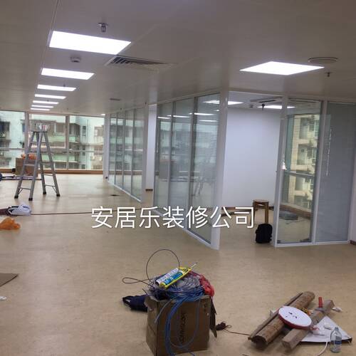 广州办公室会议室商铺出租房装修档囗写字楼设计隔墙天花漆木电灰