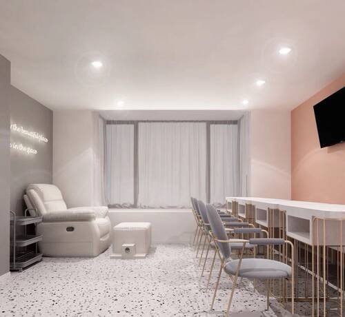 广州美容院美甲奶茶服装养生馆保健品店办公室铺装修全包免费量房