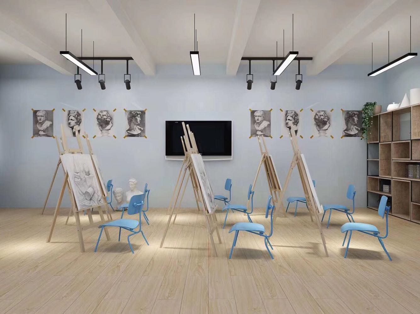 艺术培训班辅导班教育机构早教中心舞蹈室画廊广州装修全包幼儿园