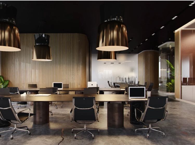 广州办公室玻璃隔断隔墙写字楼高隔间隔双玻百叶装修安装全包半包