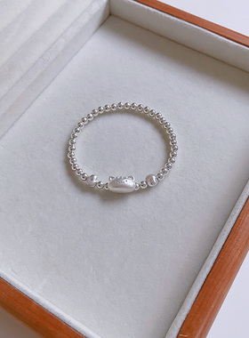 小众设计闪闪发亮银手链精致简约