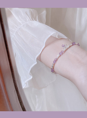 紫定上岸转运珠天然水晶招好运