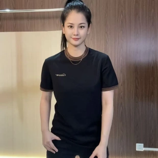轻奢潮流字母刺绣简约圆领T恤短袖 新品 夏季 F2601 超时速男装