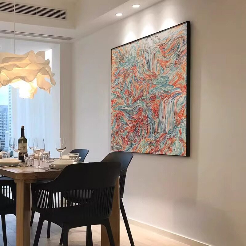 摩洛哥之梦现代简约抽象装饰画客餐厅玄关走廊过道高级感艺术挂画