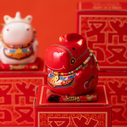 2026马年生肖陶瓷十二生肖吉祥物
