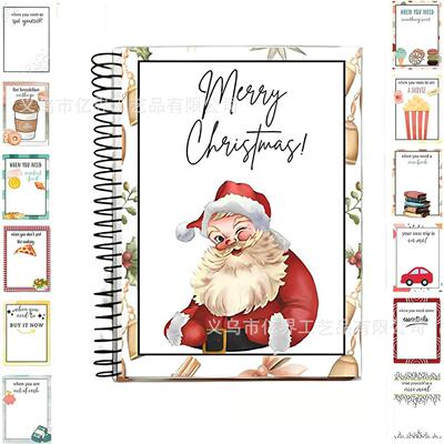 跨境新款Christmas Gift Card Book圣诞礼品卡册