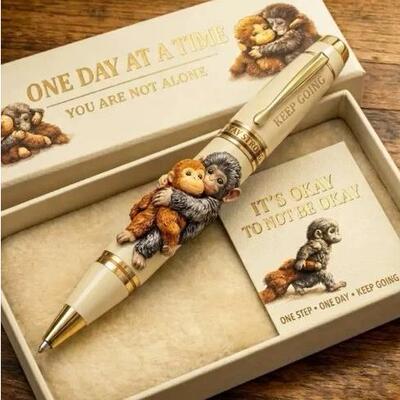 跨境独立站新品Emotional Support Monkey Pen情绪支持猴子笔