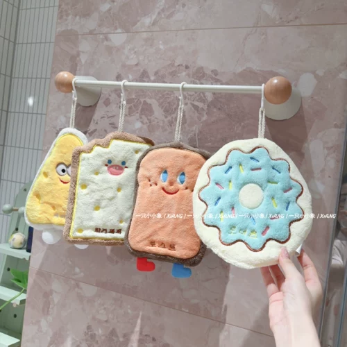 Мультяшное быстросохнущее коралловое полотенце, носовой платок, увеличенная толщина, хорошо впитывает воду