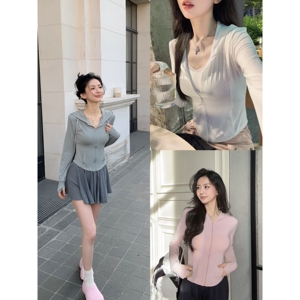 【小某和子同款！UPF50+】修身凉感冰丝防晒衣女透气轻薄防紫外线