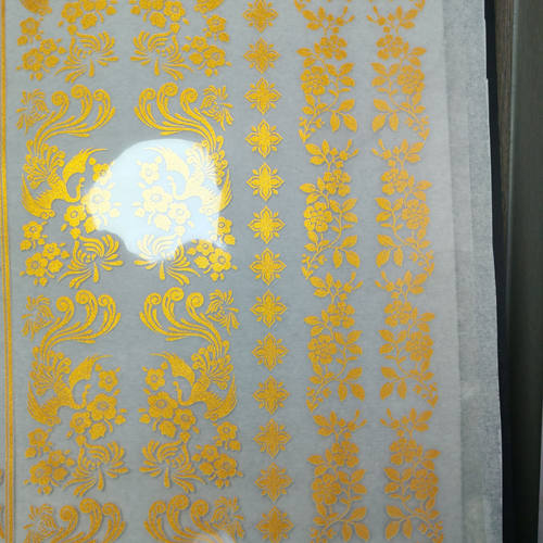 古风烫金贴补子衣缘眉子bjd娃衣