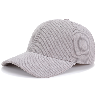 灯芯绒棒球帽春天女士大头围