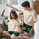 sho男女短袖 and 睡衣套装 pajamas Men women short sleeved