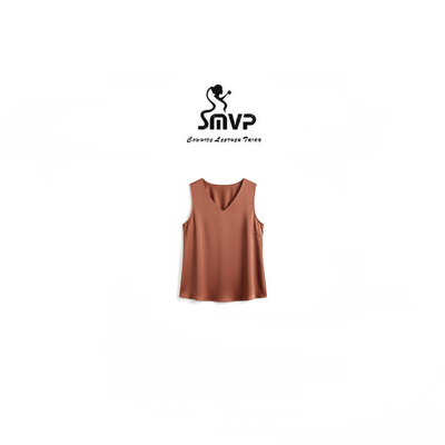 SMVP专属柔光缎面V领吊带高级感