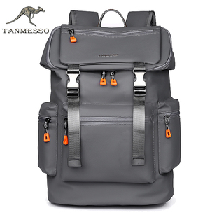 tanmesso男轻便大容量旅行双肩包时尚 户外学生背包商务休闲电脑包