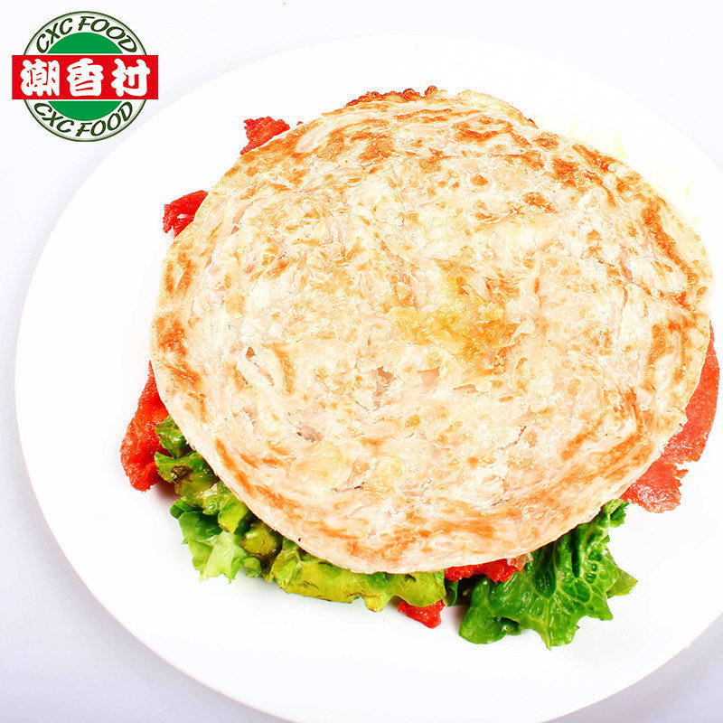 潮香村手抓饼 原味葱香卷饼煎饼方便早餐面饼皮
