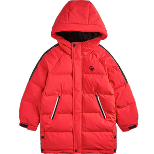 歌瑞家冬羽绒服男童中长款羽绒服防风保暖上装乐友